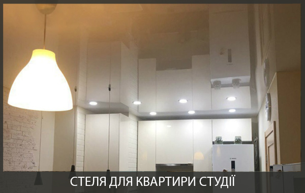 Натяжна стеля для квартири студії Натяжна стеля для квартири студії фото