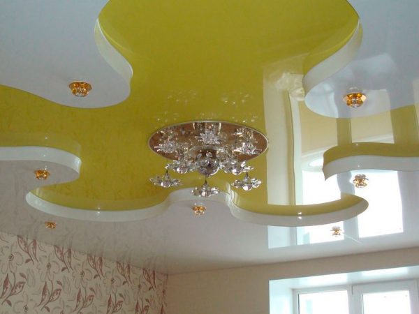 Багаторівнева натяжна стеля фото