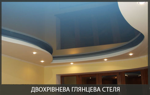 Дворівнева натяжна стеля